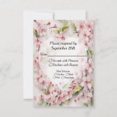 Cartons Réponse Cerisier en fleurs (Dos)