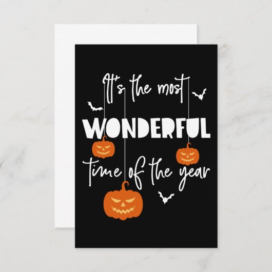 Cartons Réponse C'est le Citrouille le plus merveilleux de l'année (Devant / Derrière)