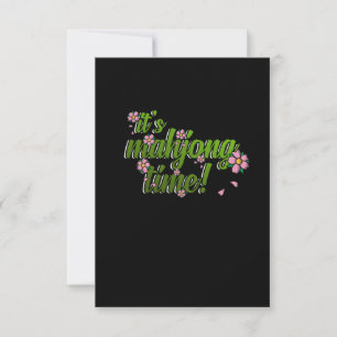 Cartons Réponse C'est Mahjong Time Game Mahjong Joueur Jeux