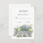 Cartons Réponse Champ Lavender (Devant / Derrière)