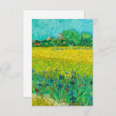 Cartons Réponse Champ Van Gogh avec Irises près d'Arles (Devant / Derrière)