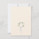 Cartons Réponse Champagne Blush Peach Aquarelle Rose Mariage (Dos)