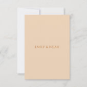 Cartons Réponse Champagne céleste Gold Sun Moon Stars Mariage (Dos)