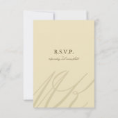 Cartons Réponse Champagne Gold Infinity Habillement main Mariage R (Dos)