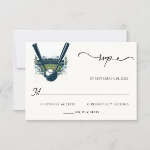 Cartons Réponse Champion Team Ball Field Mariage de baseball