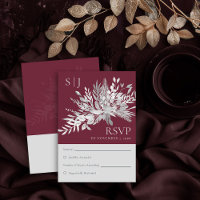 Charpente botanique Bourgogne Monogramme Mariage R