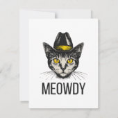 Cartons Réponse Chat Drôle de Miaou (Dos)