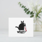 Cartons Réponse Chat Qu'est-ce que_ Drôle Chat Noir (Debout devant)