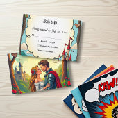 Cartons Réponse Château de forêt enchantée Fairytale Mariage