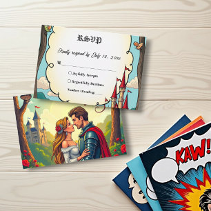 Cartons Réponse Château de forêt enchantée Fairytale Mariage