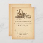 Cartons Réponse Château médiéval de Fairytale une fois à mariage R (Devant / Derrière)