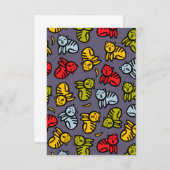 Cartons Réponse Chats plus bananes (Devant / Derrière)