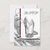 Cartons Réponse Chaussure à talon élevé pour femmes fête d'anniver (Devant)