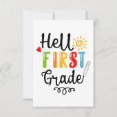 Cartons Réponse Chemise de 1re année, élève de première année (Devant)