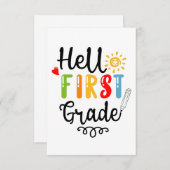 Cartons Réponse Chemise de 1re année, élève de première année (Devant / Derrière)