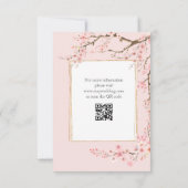 Cartons Réponse Cherry Blossom Mariage (Dos)