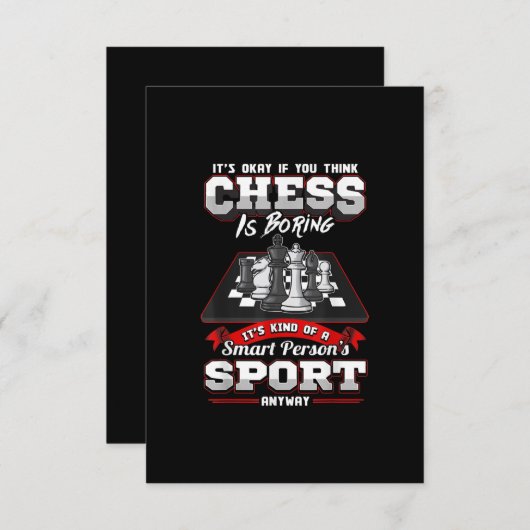 Cartons Réponse Chess Funny (Devant / Derrière)