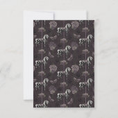 Cartons Réponse Cheval de manège squelette mauve (Dos)