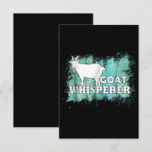 Cartons Réponse Chèvre Whisperer Chèvres fermier (Devant / Derrière)