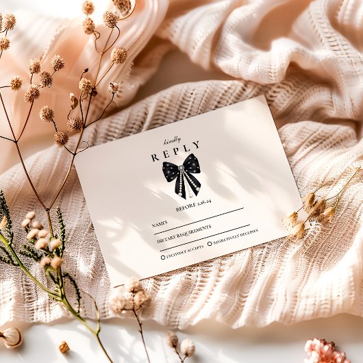 Cartons Réponse Chic Coquette Graduation Celebration