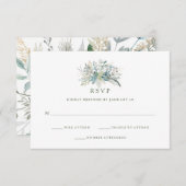Cartons Réponse Chic Foliage | MARIAGE (Devant / Derrière)
