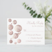 Cartons Réponse Chic geek | Planètes d'or Rose de cuivre minimes (Debout devant)