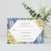 Cartons Réponse Chic Lemons Jaune Floral Mariage (Debout devant)