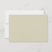 Cartons Réponse Chic Minimalist Stripe Green Wedding  (Dos)