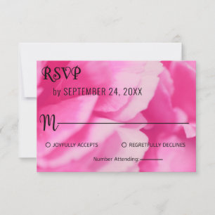 Cartons Réponse Chic rose Fleur Botanique Floral Mariage