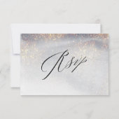 Cartons Réponse Chic Silver Parties scintillant or Aquarelle Maria (Dos)