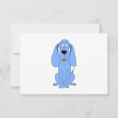 Cartons Réponse Chien bleu. Hound. (Dos)