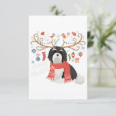 Cartons Réponse Chien de rennes de Noël à la Havane Premium (Debout devant)