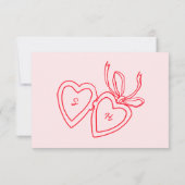 Cartons Réponse Chiffre de serrure de coeur Whimsical Dessin perso (Dos)