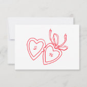 Cartons Réponse Chiffre de serrure de coeur Whimsical Dessin perso (Dos)