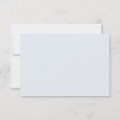 Cartons Réponse Chinoiserie bleu clair | Mariage de code QR (Dos)