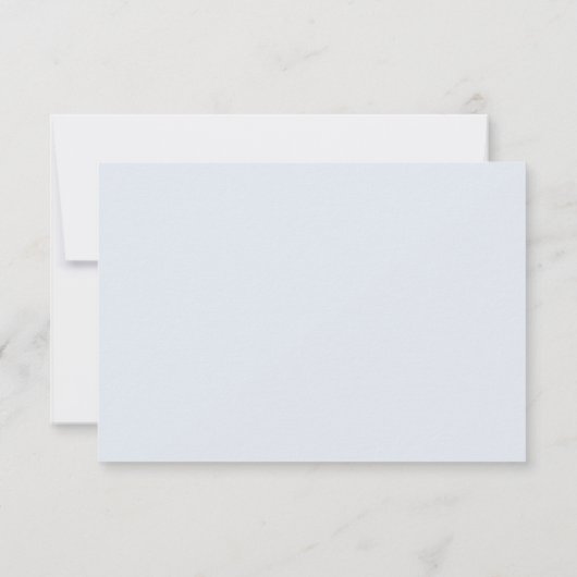 Cartons Réponse Chinoiserie bleu clair | Mariage de code QR (Dos)