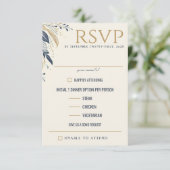 Cartons Réponse Choix de nourriture céleste bleu et or (Debout devant)