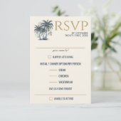 Cartons Réponse Choix de nourriture Dreamy Blue Palm Trees (Debout devant)