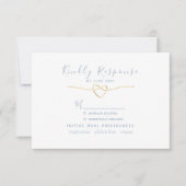 Cartons Réponse Choix de nourriture Mariage bleu Dusty (Devant)