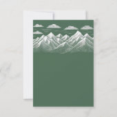 Cartons Réponse Choix de Nourriture pour Mariage sur Green Mountai (Dos)