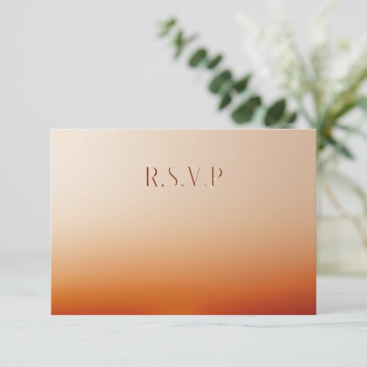 Cartons Réponse Choix de repas mariage du coucher de soleil lumine (Debout devant)