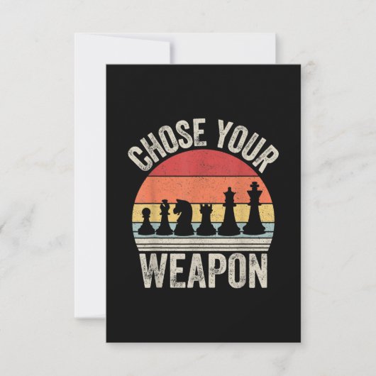 Cartons Réponse Choose Your Weapon (Devant)
