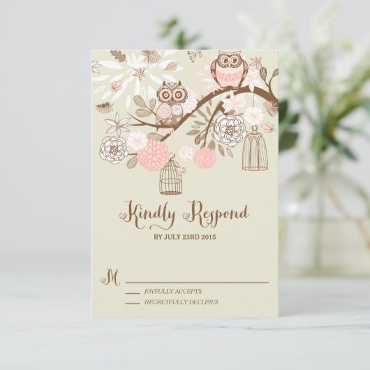 Cartons Réponse Chouette dont vous avez besoin est Love Chouette r (Debout devant)