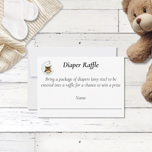 Cartons Réponse Chouette Lune Bleu Cute Étoiles Bébé DoucheChevali