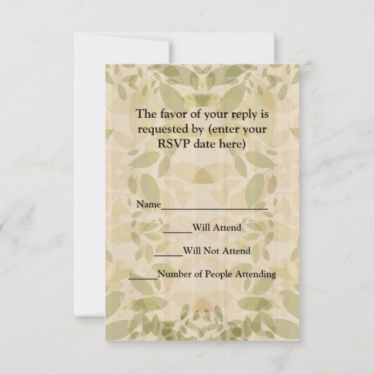 Cartons Réponse Chouette mignonne (Dos)