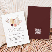 Cartons Réponse Chute en amour Citrouille Automne Mariage QR Code