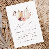 Cartons Réponse Chute en amour Citrouille Automne Mariage QR Code