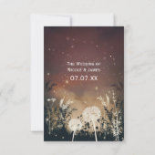 Cartons Réponse Ciel Nocturne Rustique Enchanté Étoiles & Feuillag (Dos)