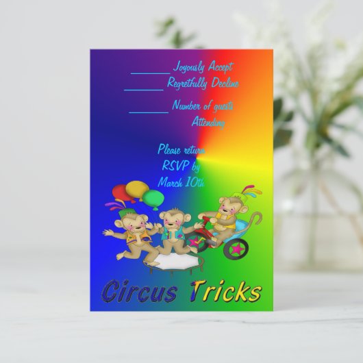 Cartons Réponse Circus Tricks (Debout devant)