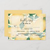 Cartons Réponse Citrons et Feuilles (Devant / Derrière)